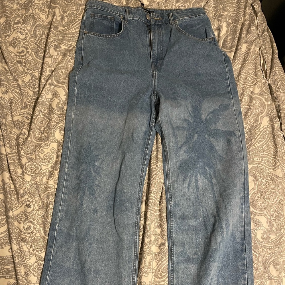 Boohoo printed jeans